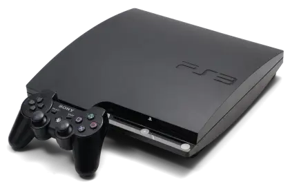 Black PlayStation Console with Controller