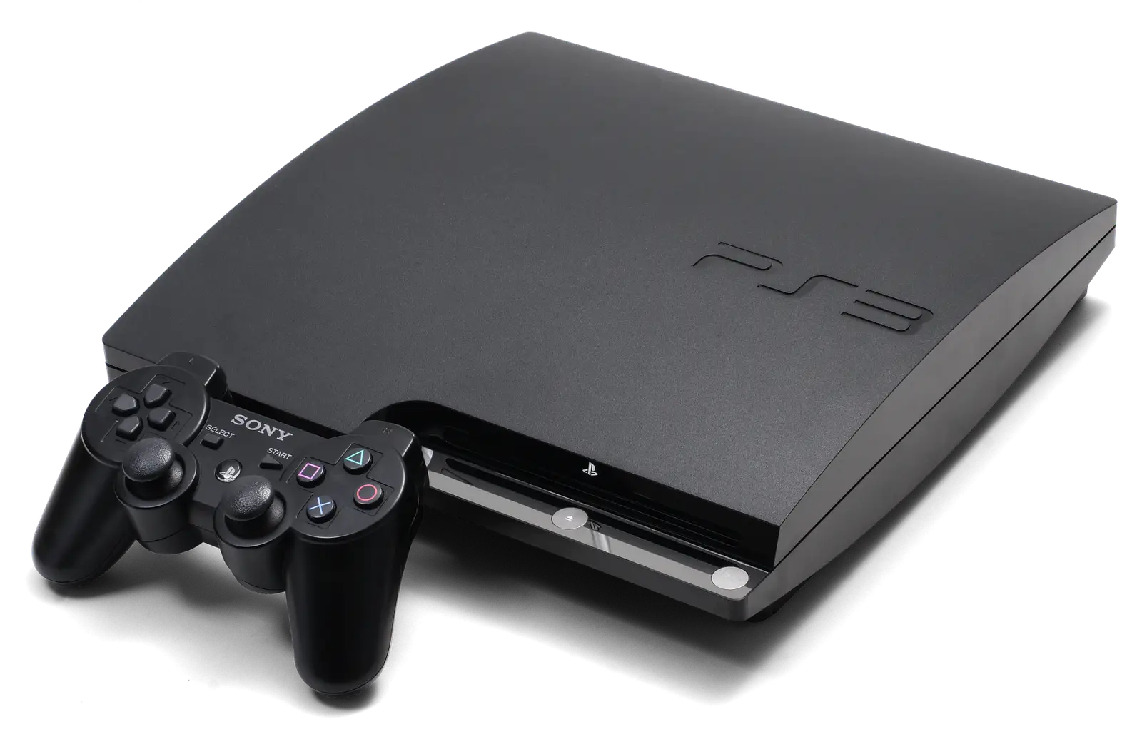 Black PlayStation Console with Controller