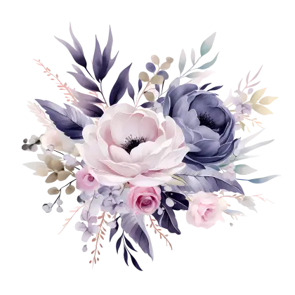 Elegant Floral Composition with Pastel Flowers