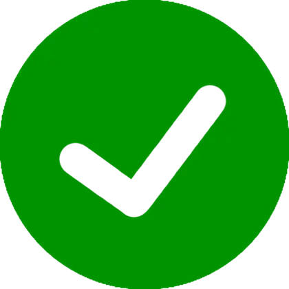 Green Checkmark Icon for Confirmation