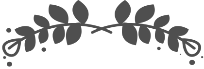 Black Decorative Leaves Line Design