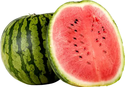 Freshly Cut Watermelon Showing Juicy Inside