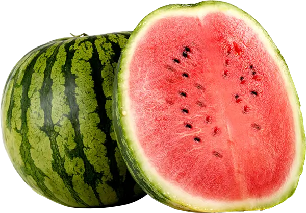Freshly Cut Watermelon Showing Juicy Inside