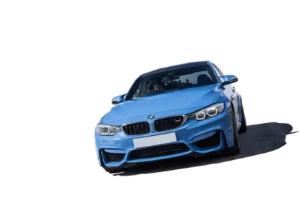 Sleek Blue Luxury Sports Car
