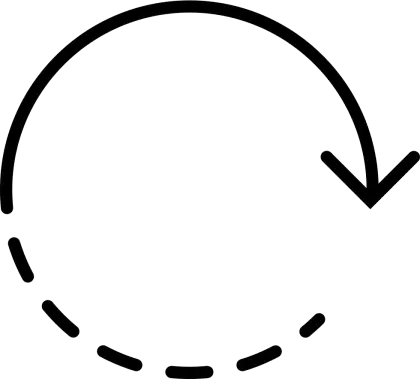 Arrow Circle Symbol for Direction
