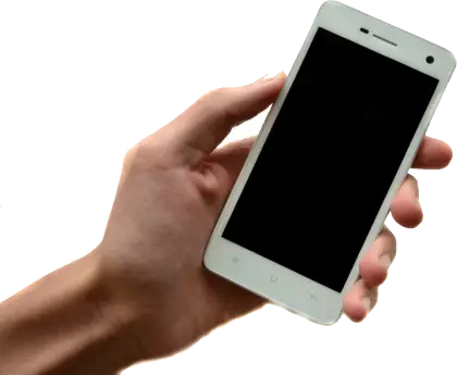 Modern Smartphone Held in Hand