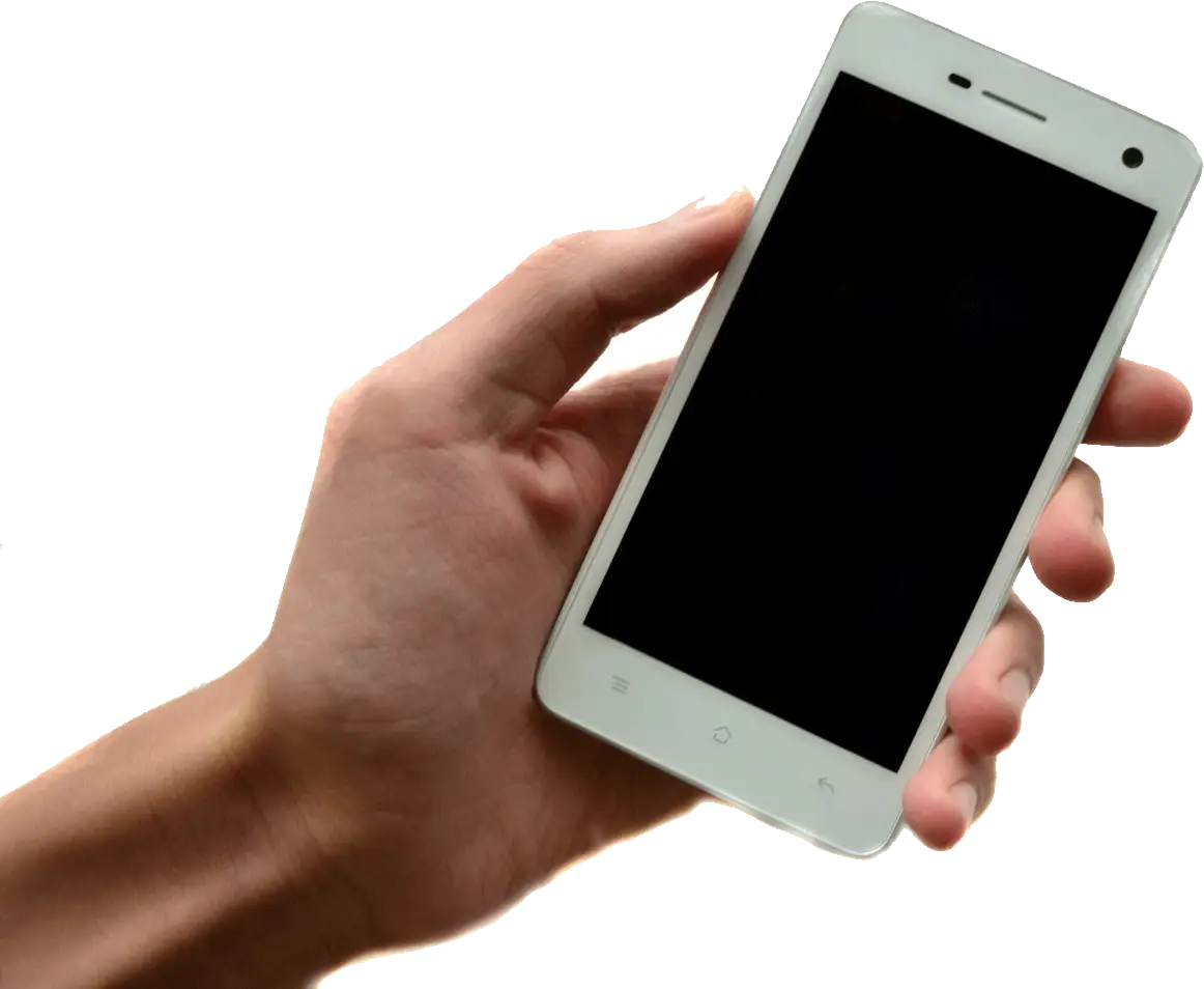 Modern Smartphone Held in Hand
