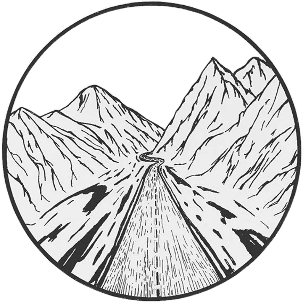 Mountain Road Illustration