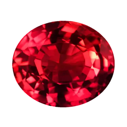 Sparkling Red Gemstone Illustration