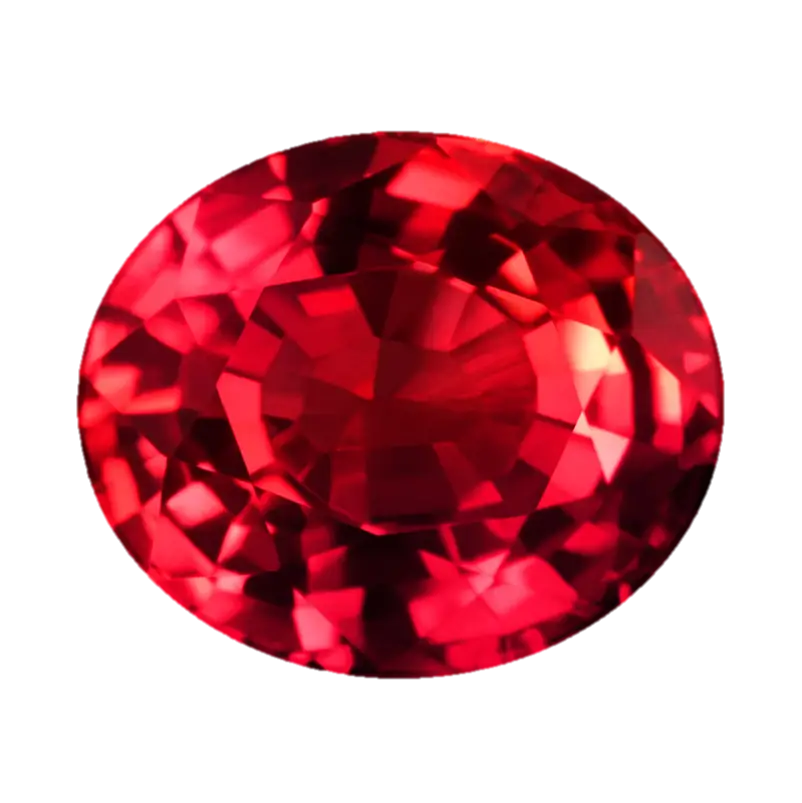 Sparkling Red Gemstone Illustration