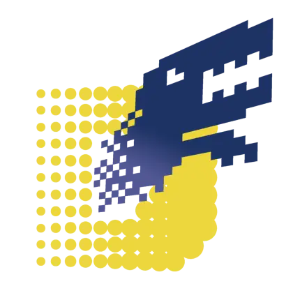Pixelated Dinosaur Logo