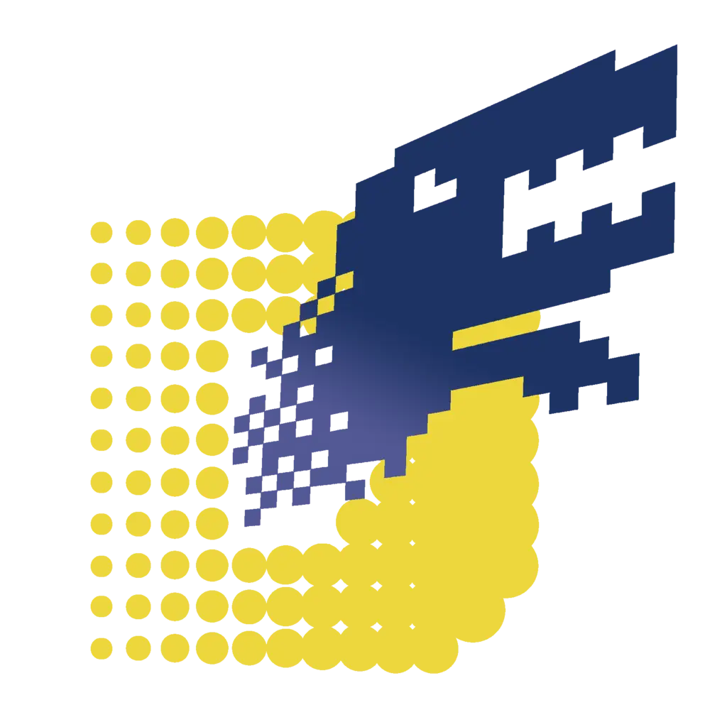 Pixelated Dinosaur Logo