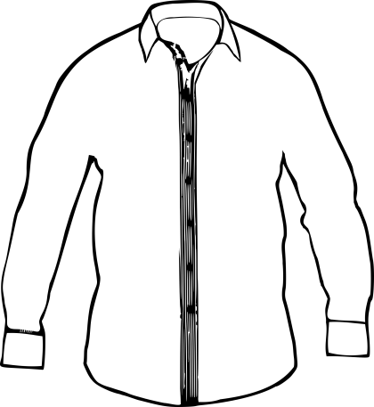 Black and White Shirt Outline