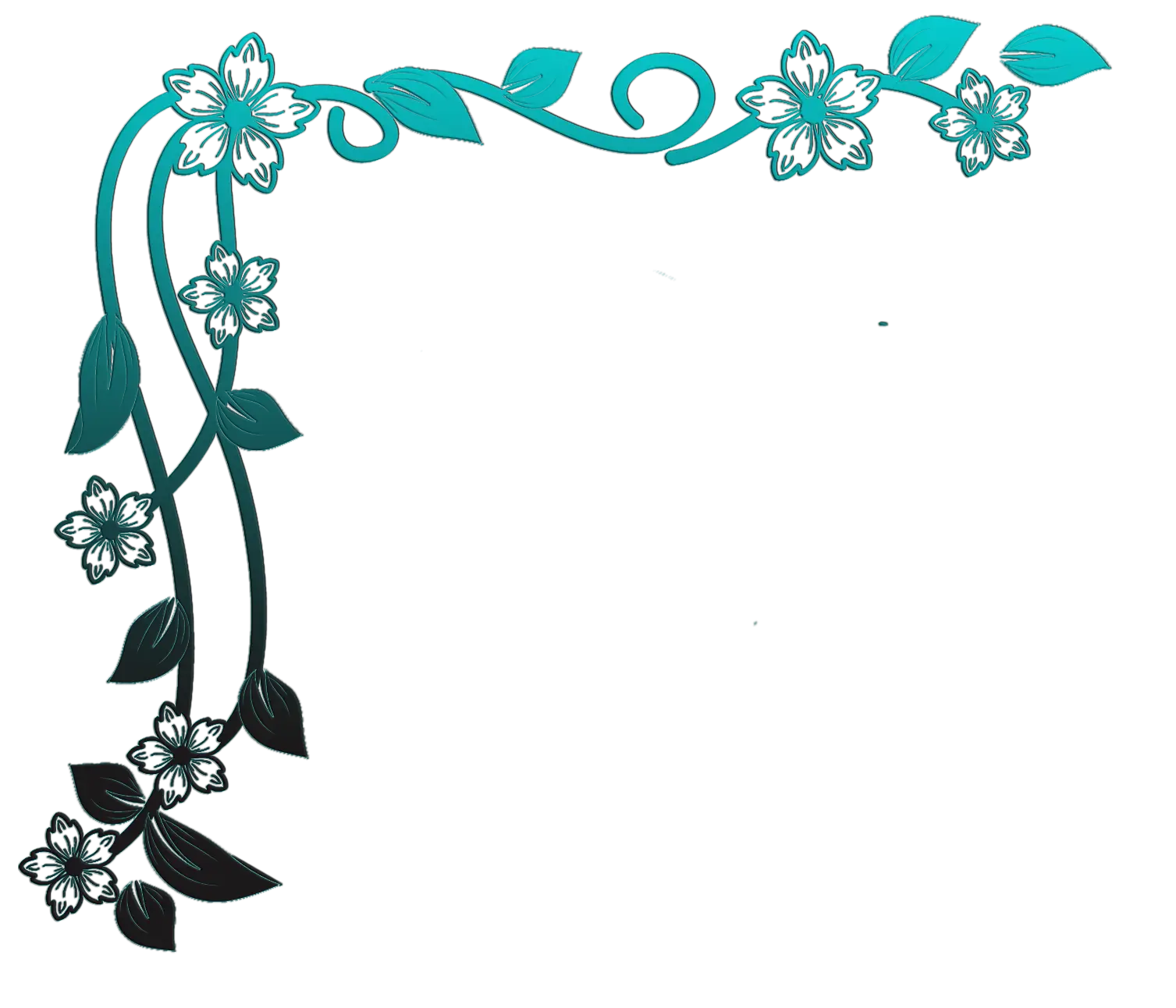 Floral Decorative Corner Design
