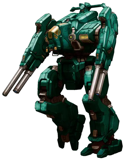 Green Mech Robot in Futuristic Design