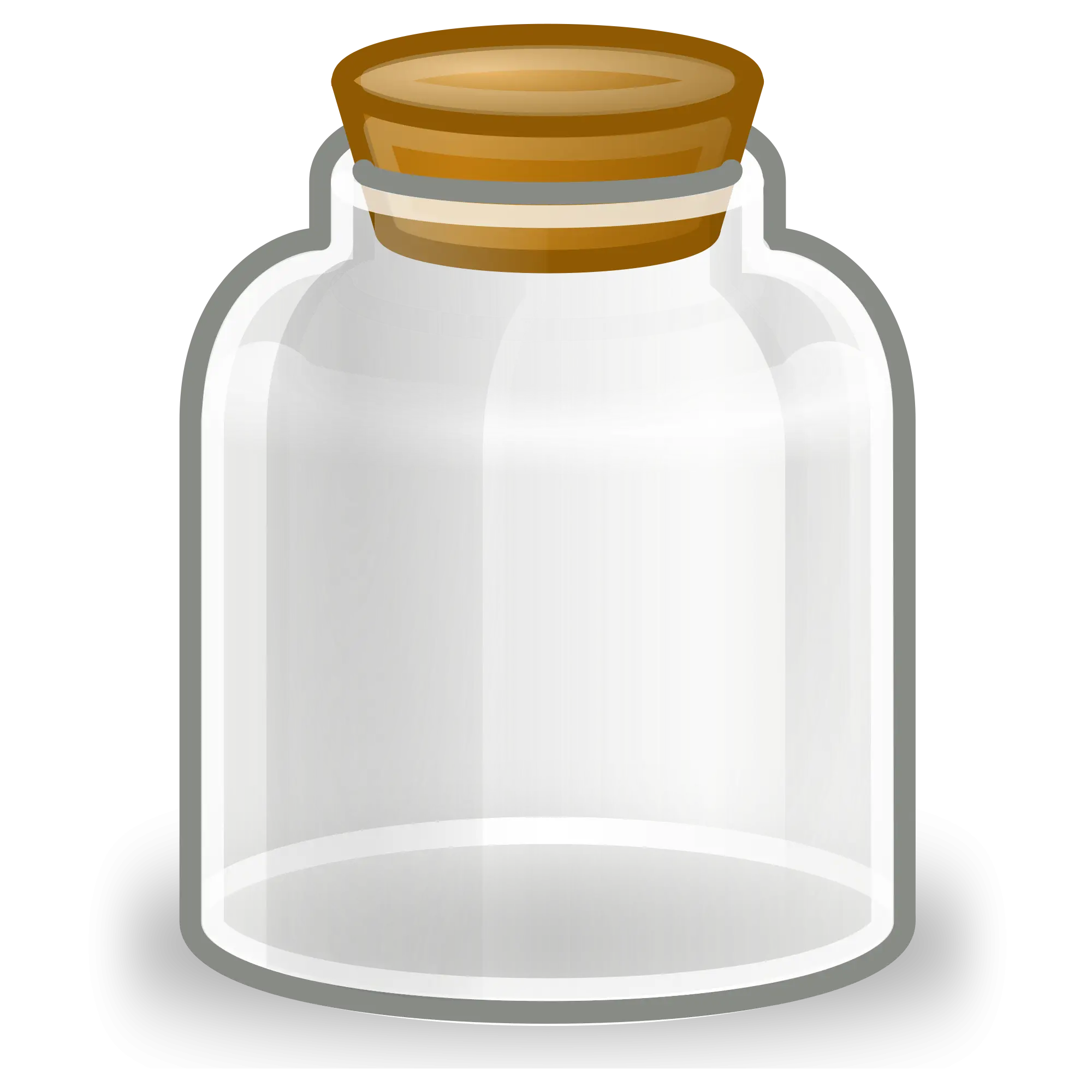 Transparent Glass Jar with Cork Lid