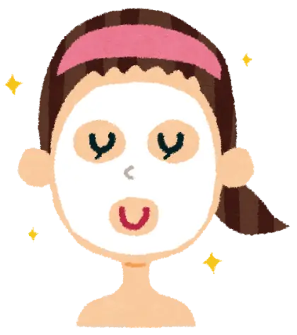 Woman with Skincare Face Mask