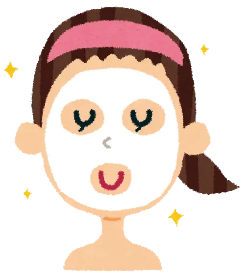 Woman with Skincare Face Mask