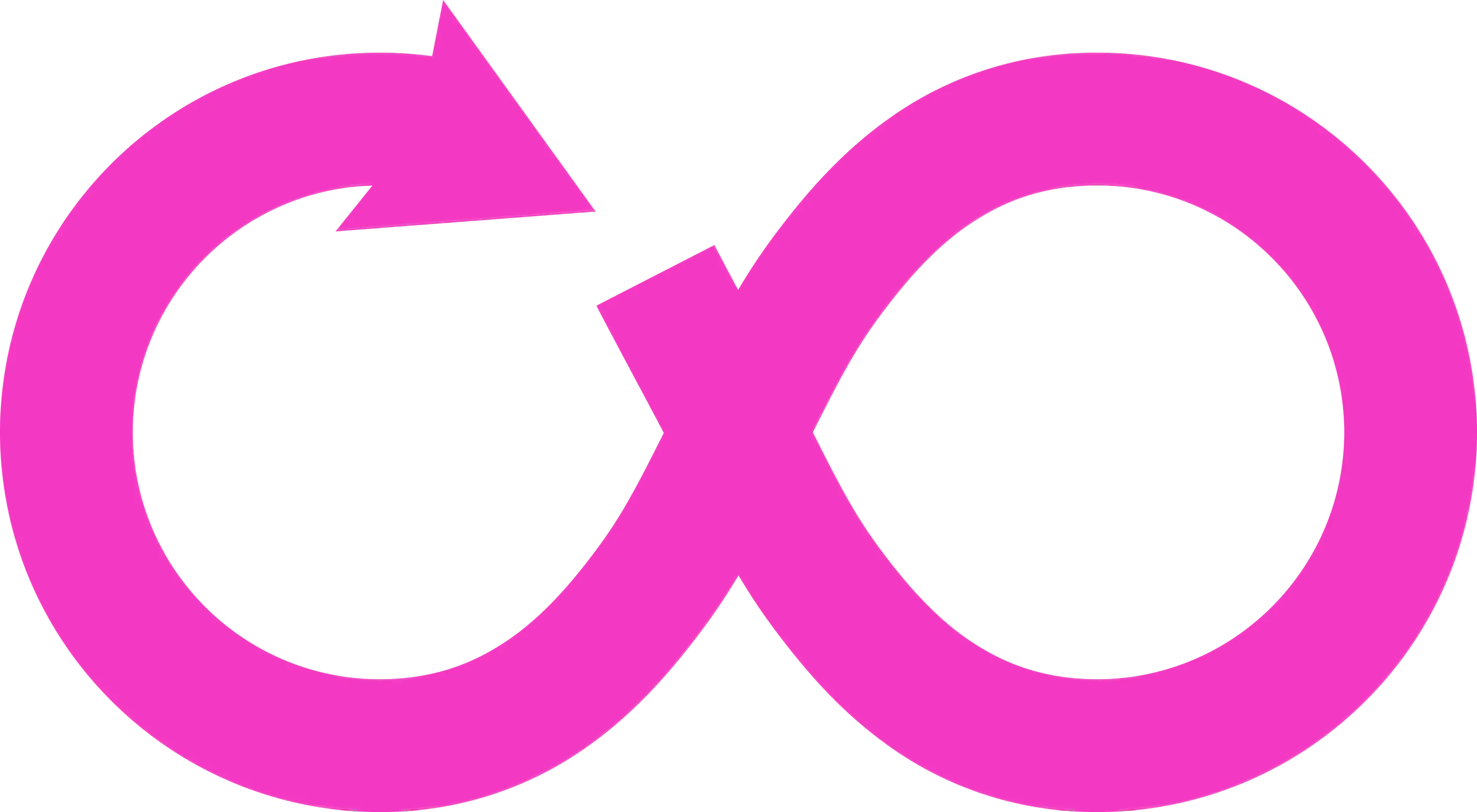 Pink Infinity Loop Symbol