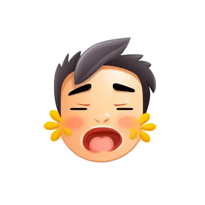 Yawning Tired Emoji