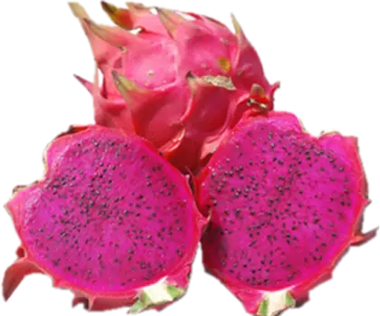 Freshly Cut Dragon Fruit Display