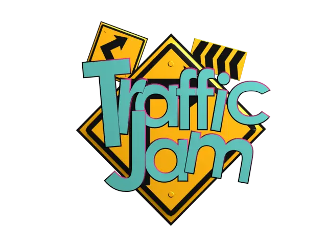 Traffic Jam Sign Illustration
