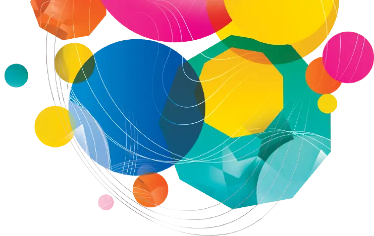 Vibrant Abstract Colorful Shapes