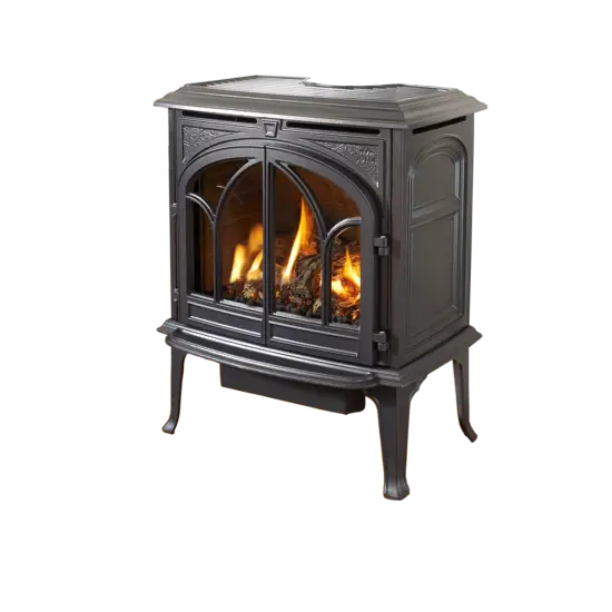 Black Cast Iron Stove for Heating & Home Decor