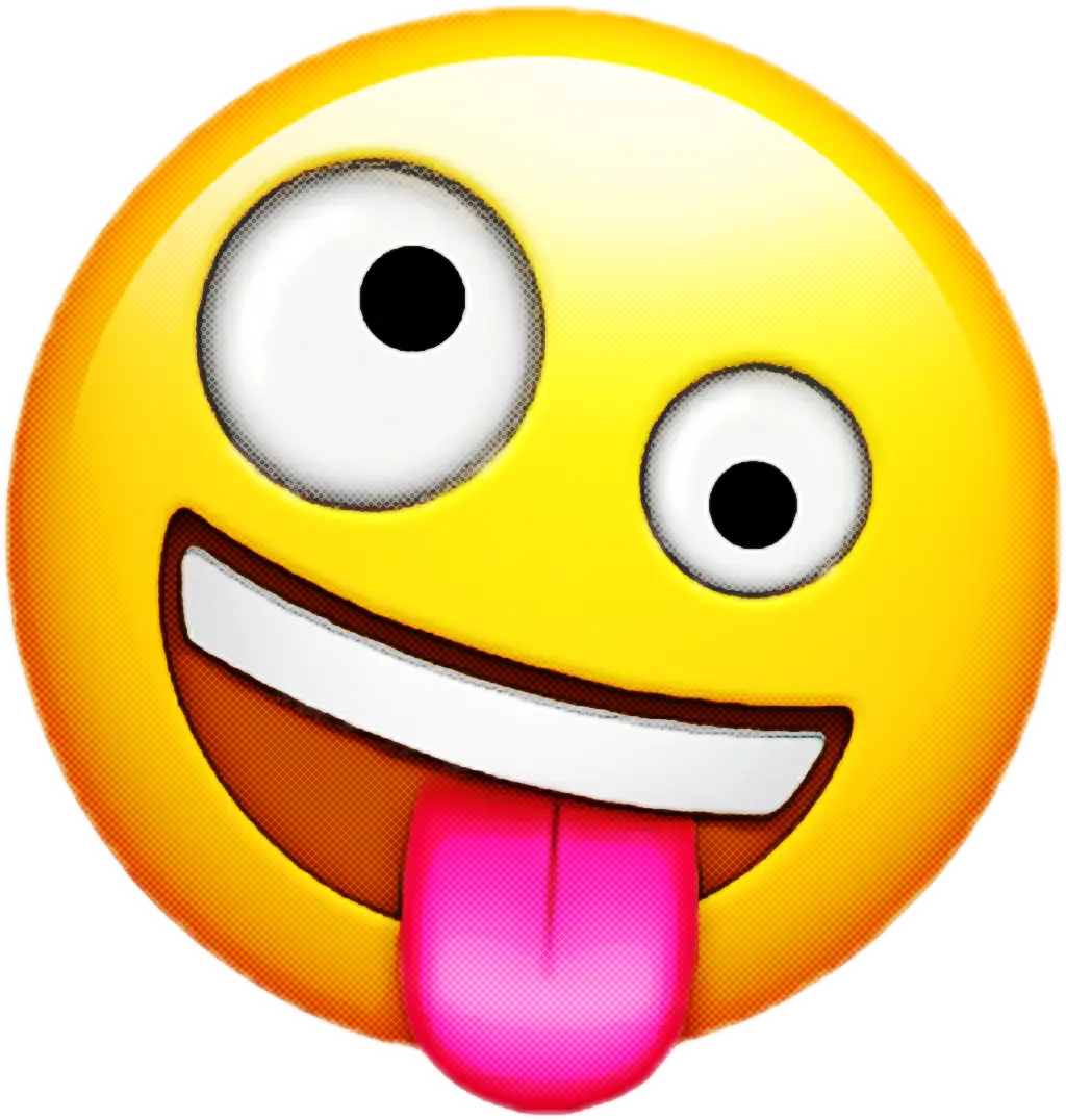 Silly Emoji with Sticking-Out Tongue