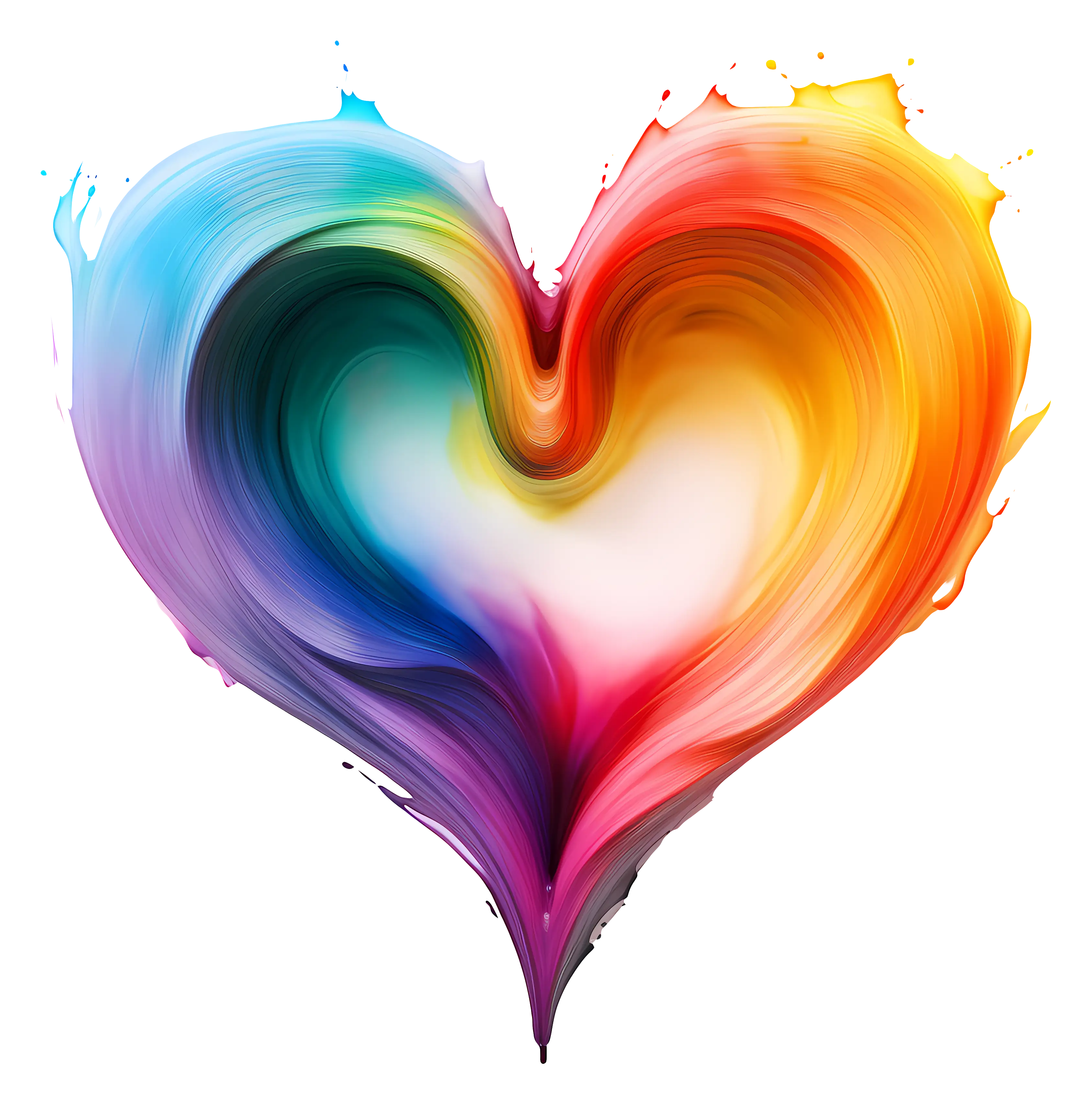 Colorful Heart Artistic Design