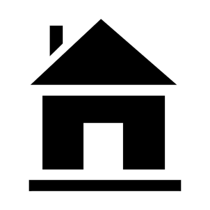 Simple Black and White House Icon