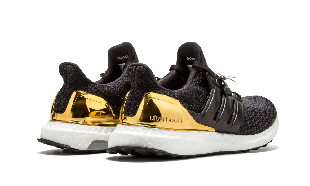 Stylish Black and Gold Sneakers