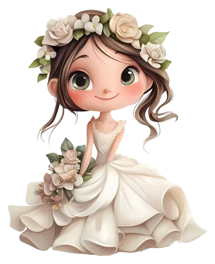 Cute Bride Character