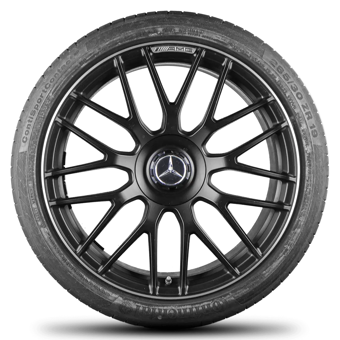 Car Tire with Sleek Rim Design