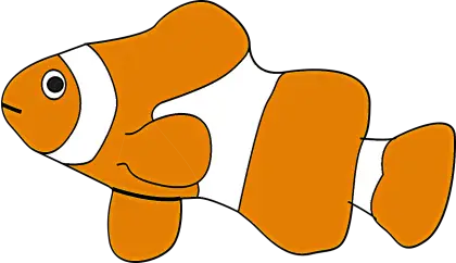 Colorful Clownfish Cartoon Illustration