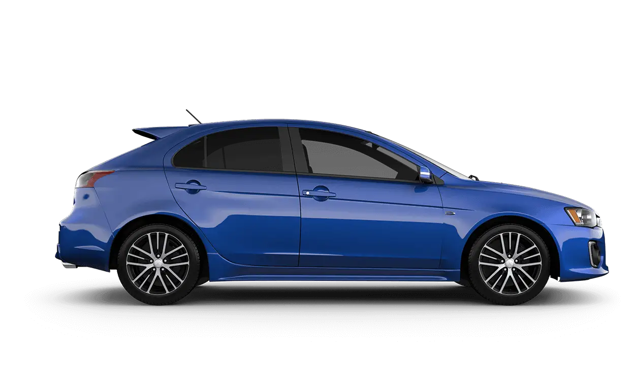 Blue Sedan Car Side View