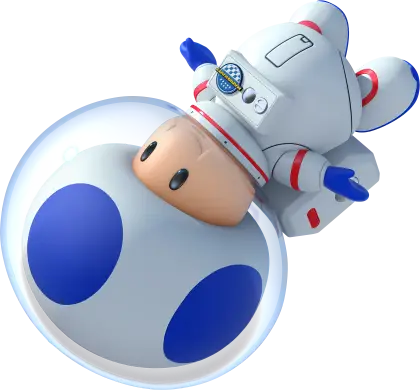 Astronaut Toad in Space