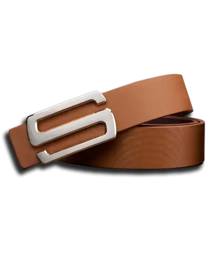 Stylish Brown Leather Belt