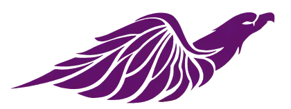 Stylized Purple Wing Symbol