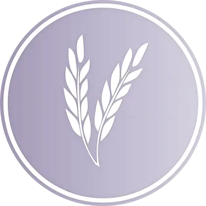 Wheat Icon in Purple Circle