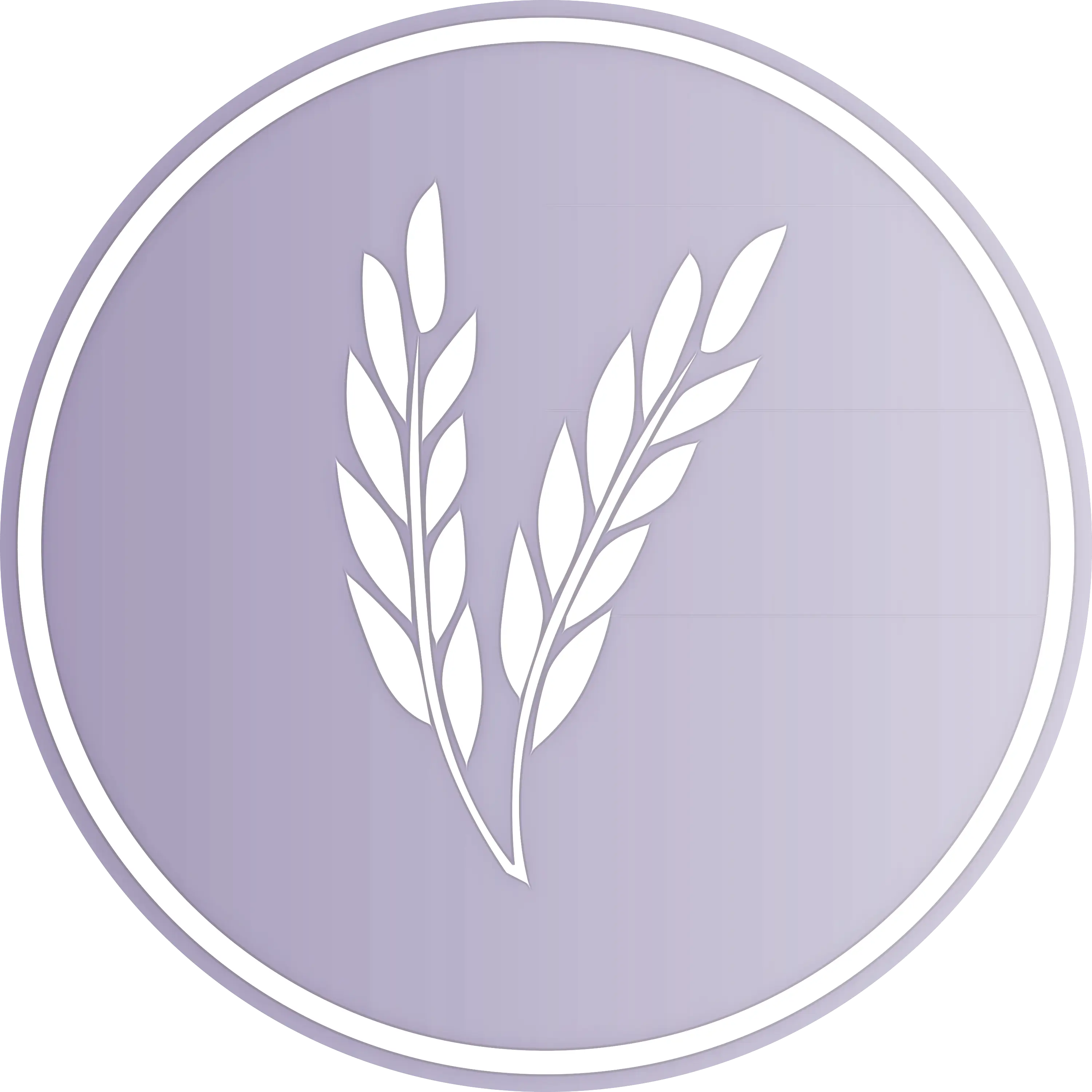 Wheat Icon in Purple Circle