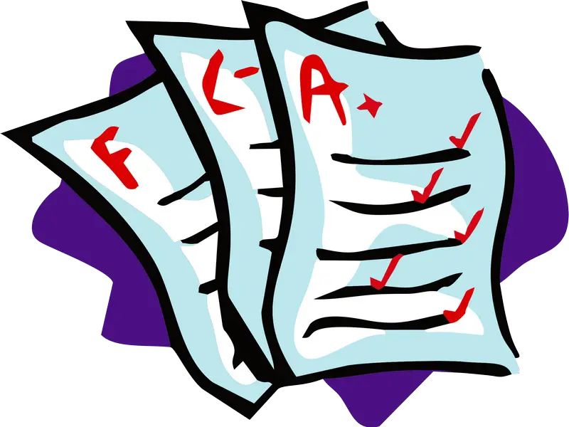 Grades Report with Marks