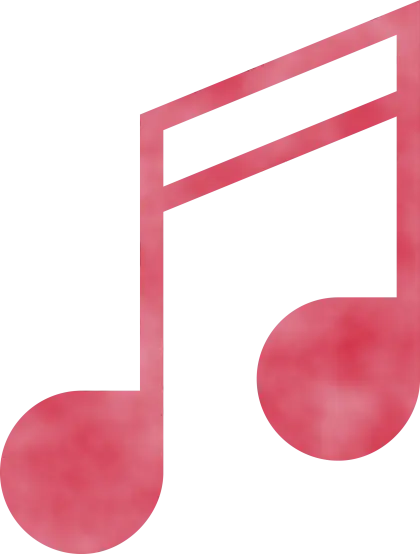 Pink Music Note Illustration