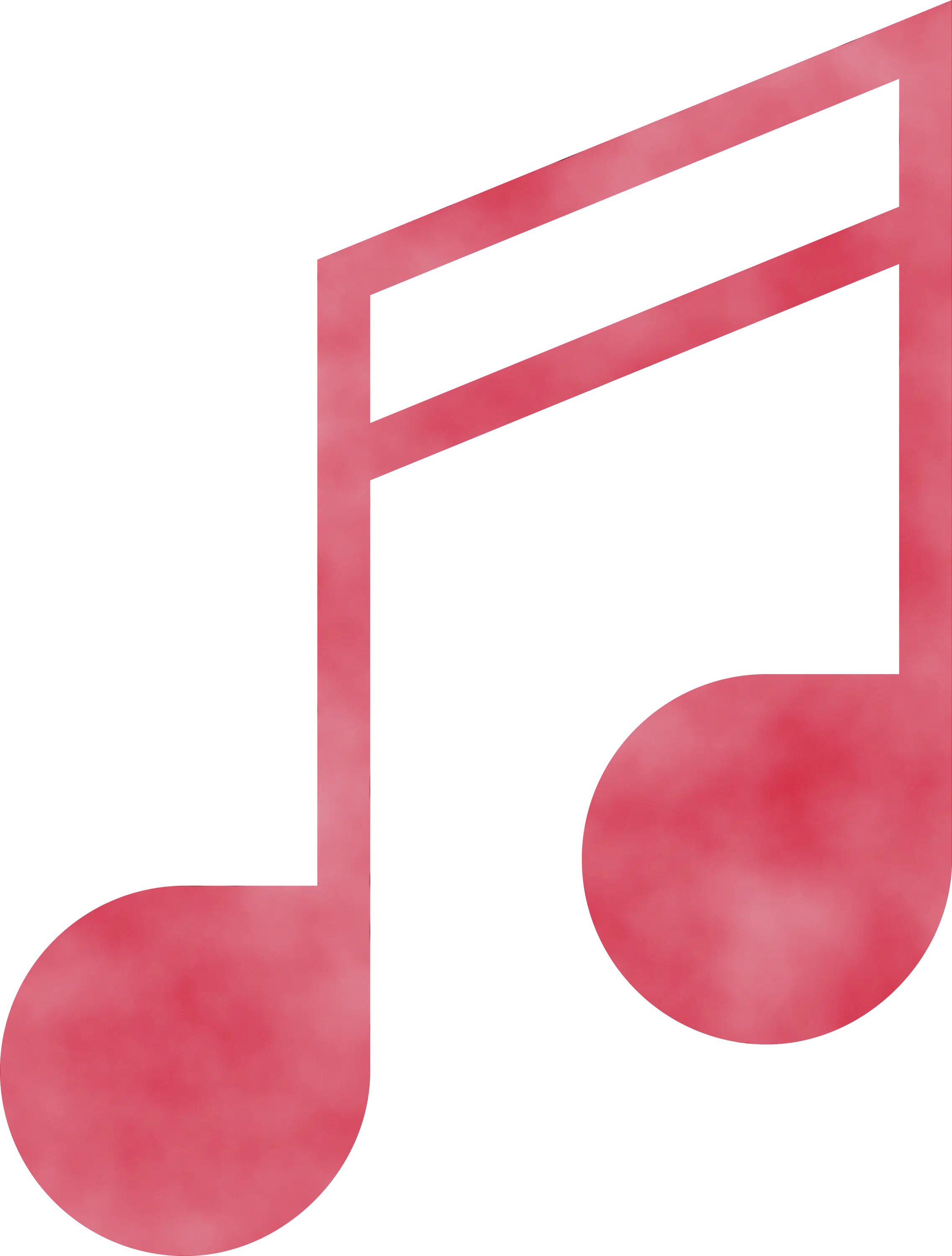 Pink Music Note Illustration