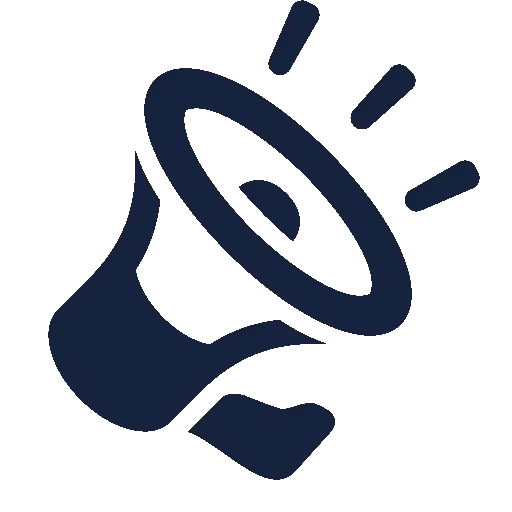 Simple Megaphone Icon for Announcements