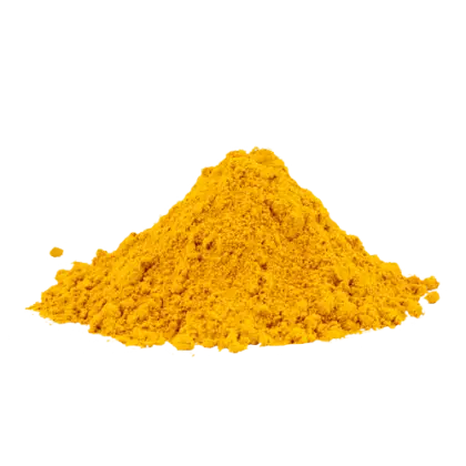 Pile of Yellow Turmeric Powder spice