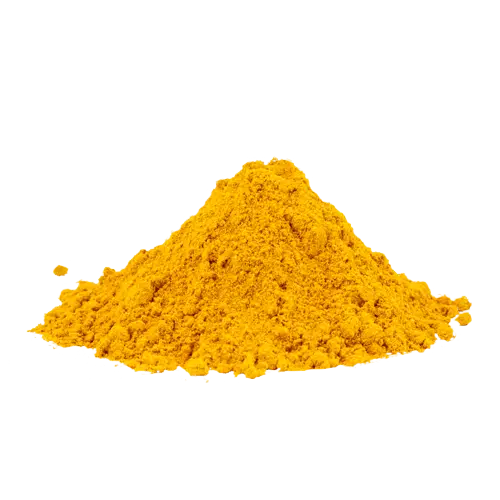 Pile of Yellow Turmeric Powder spice