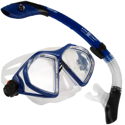 Blue Snorkel and Dive Mask for Underwater Adventures
