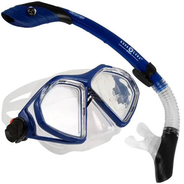 Blue Snorkel and Dive Mask for Underwater Adventures
