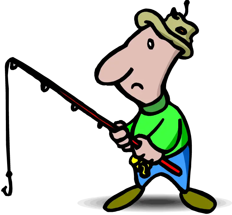 Cartoon Fisherman with Fishing Rod